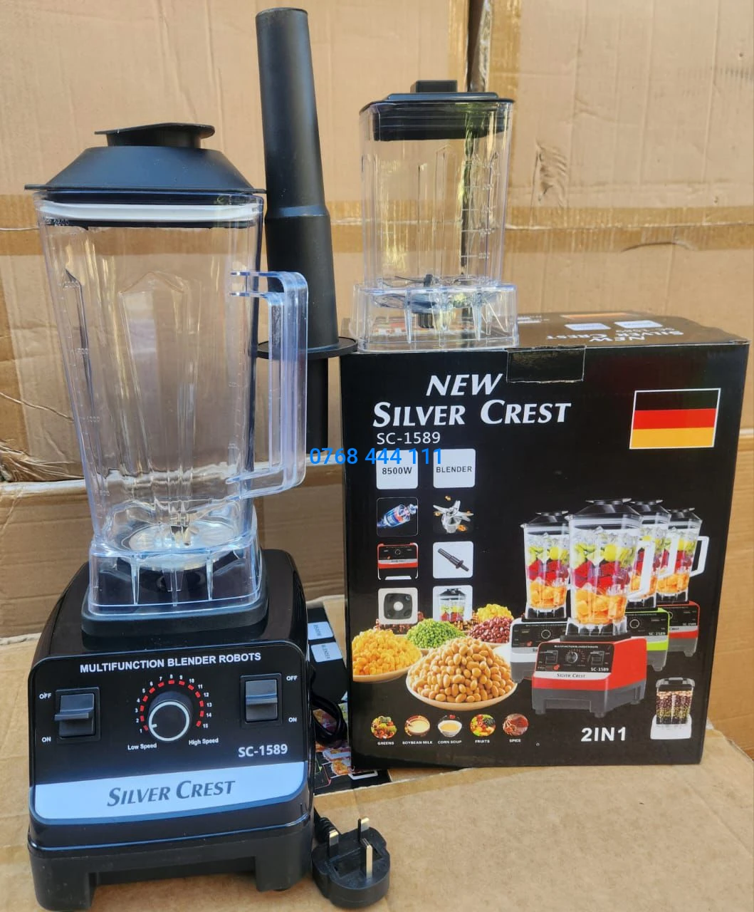 The Silver Crest SC-1589 Commercial 2-in-1 Blender. 4,500W